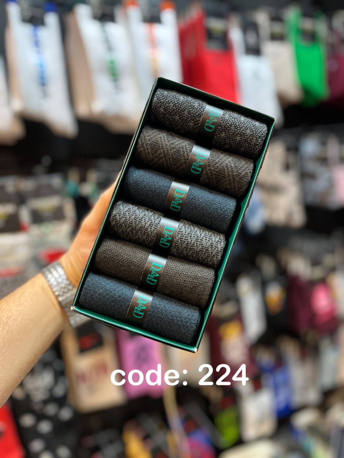 dad 224 جوراب مردانه پنبه ای dad socks. 224
