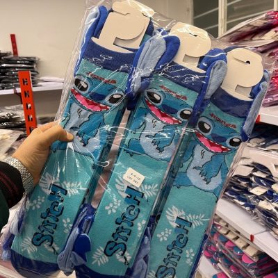 جوراب ساقدار فانتزی بچگانه استیچ پسرونه آبی